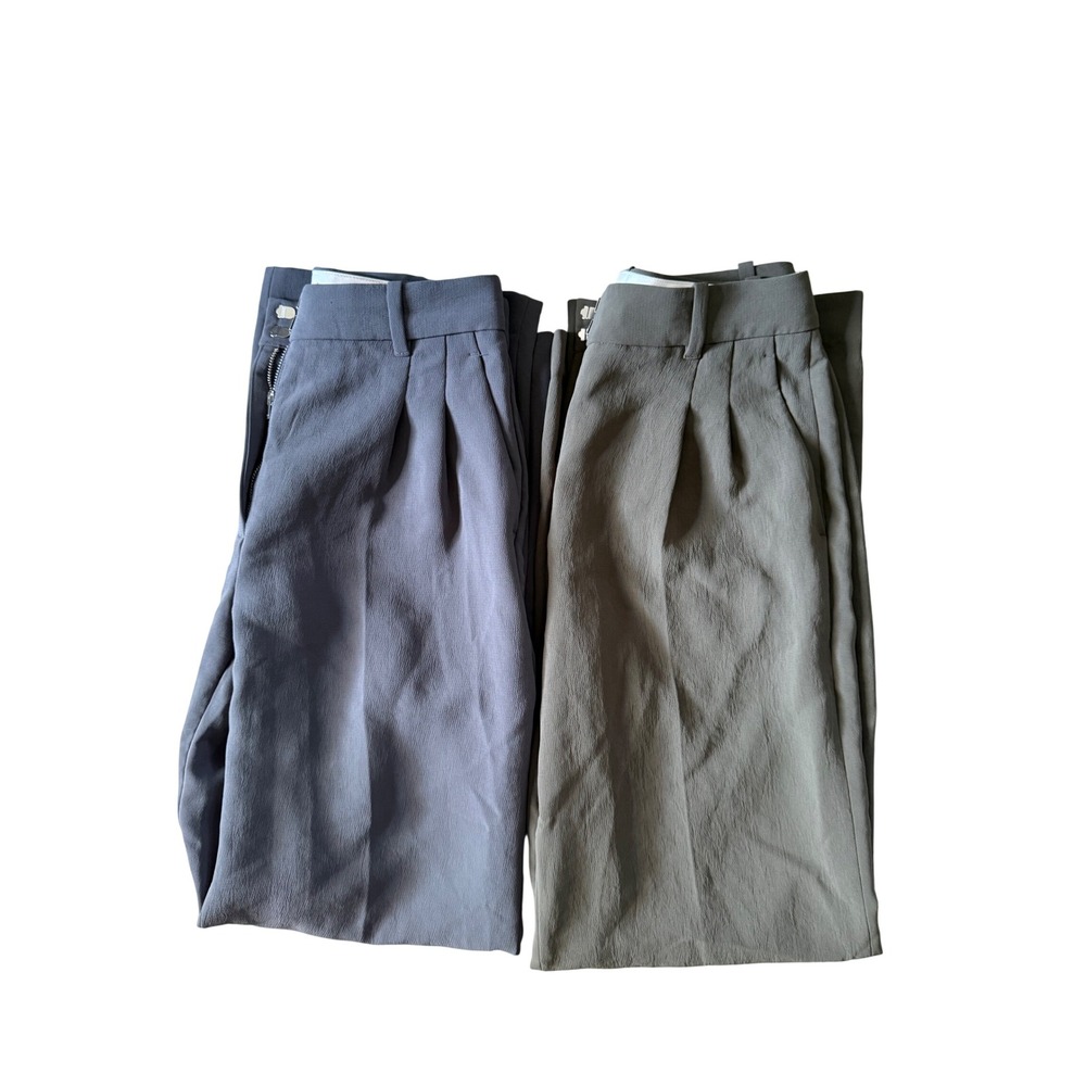 Aritzia The Effortless Pant Bundle of 2 Size 4 Olive Green And Grey